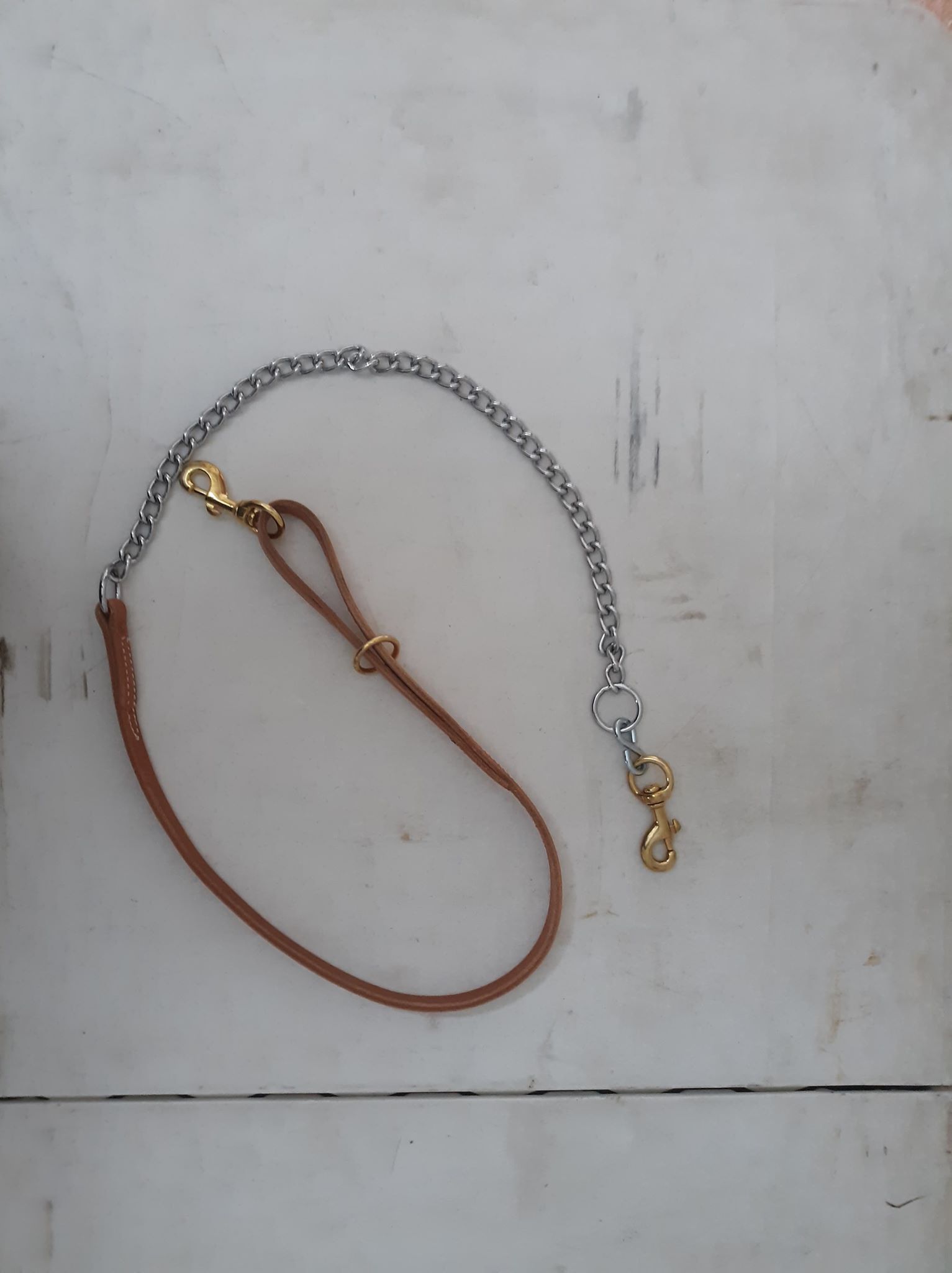 - Leash - Leather and Chain